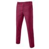 Mymyguoe Men's 3 Piece Suit Double Breasted Tailored Fit Wedding Suit Slim Fit Men's Suit 3-Piece Blazer Suits Modern Jacket Trousers Vest for Business Wedding Party Suit Trousers, Wine Red, S view 3