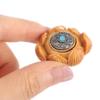 BCOATH Wooden Lotus Figurine Carved Adornment Craft Decor Desktop Ornament Tabletop Decor Lotus view 3